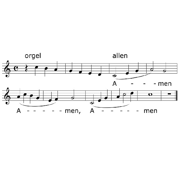 Gezongen 'Amen'